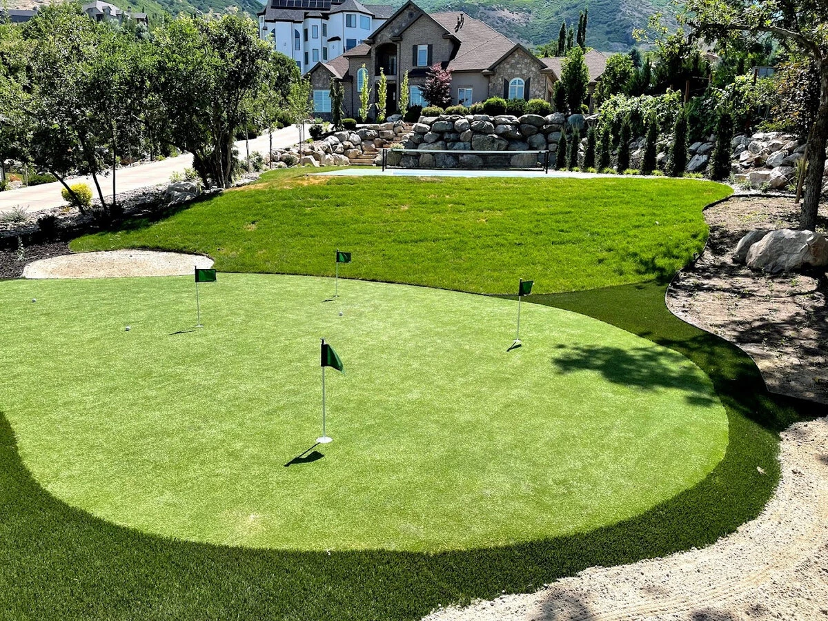 Artificial Turf Putting Green Installation